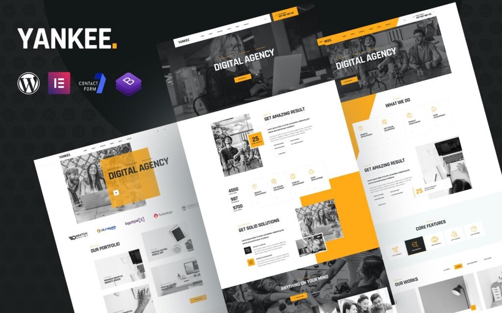 Yankee – 数字代理商Elementor WordPress主题