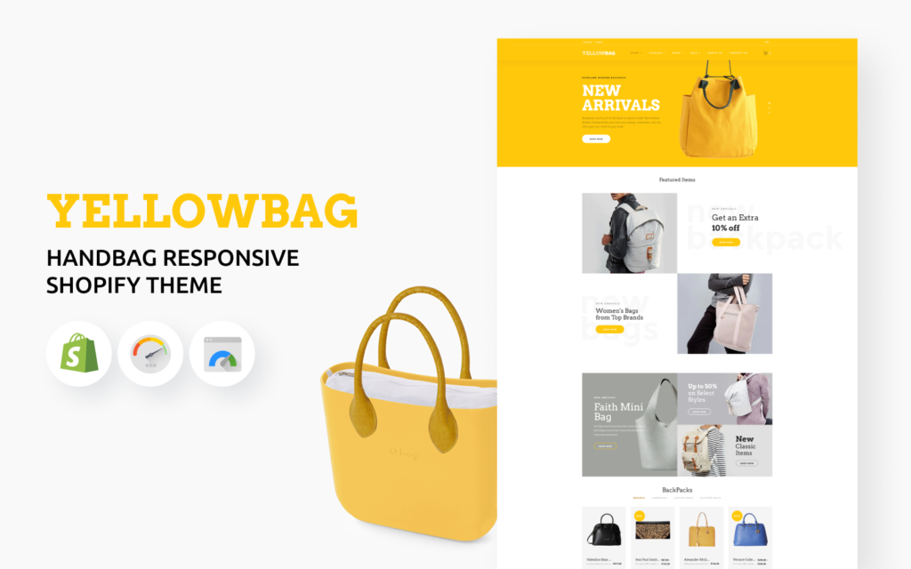 YellowBag – 手袋响应式Shopify主题