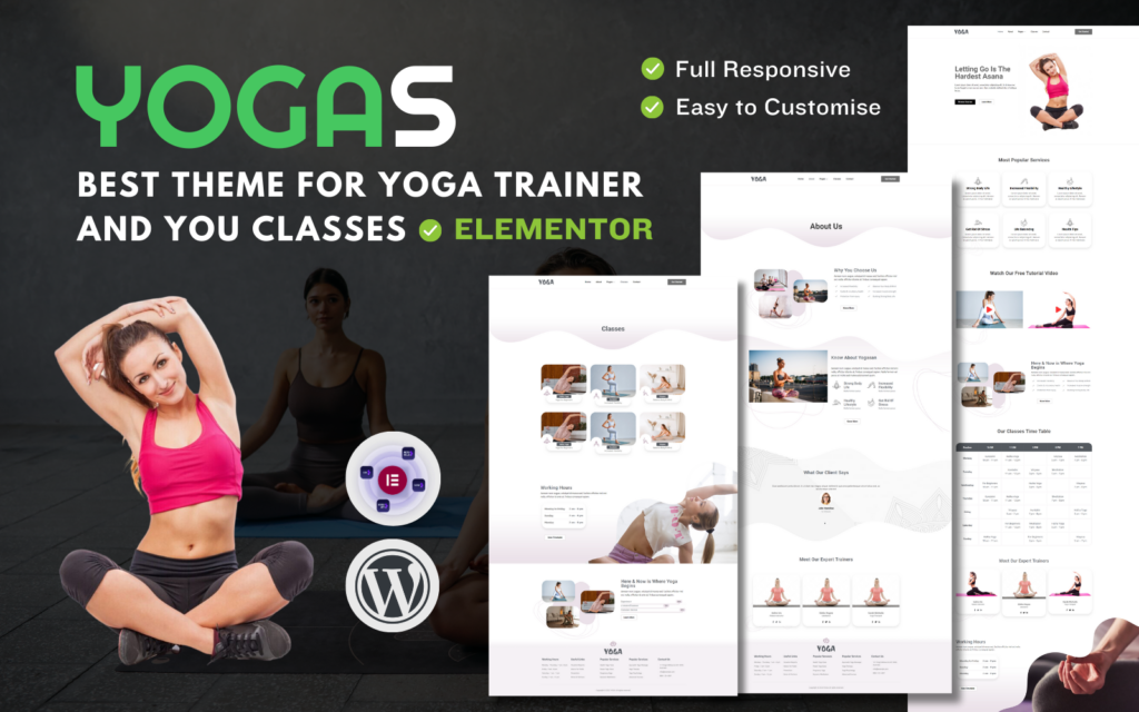 Yogas – 健康和福祉教练WordPress主题
