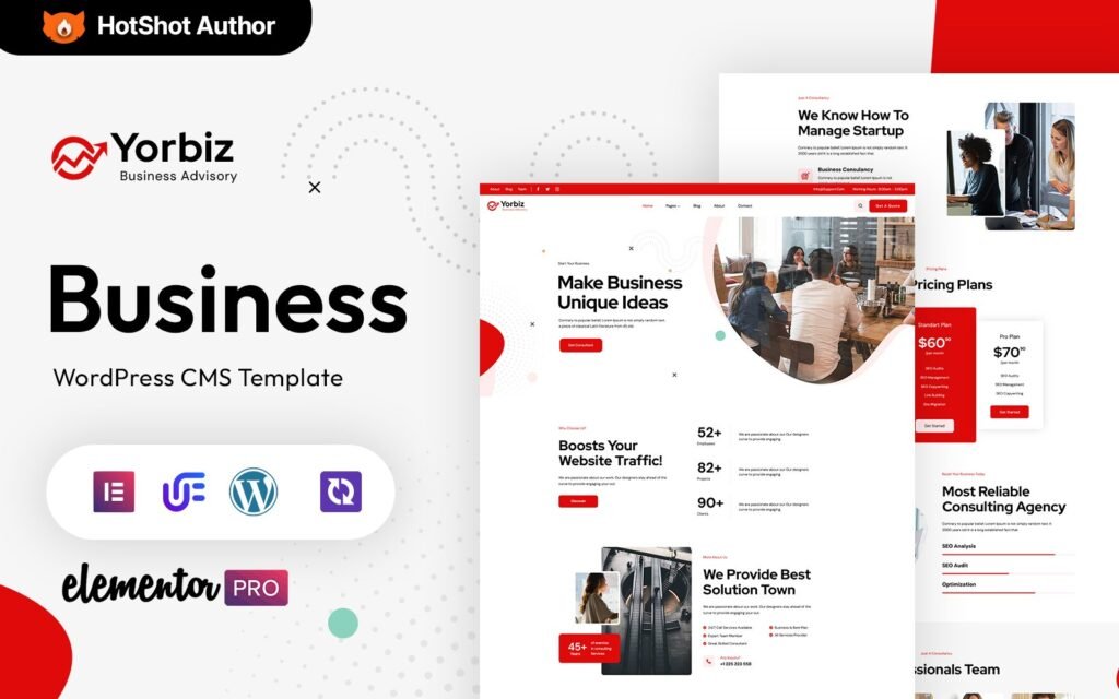 Yorbiz – 商业多用途WordPress Elementor主题