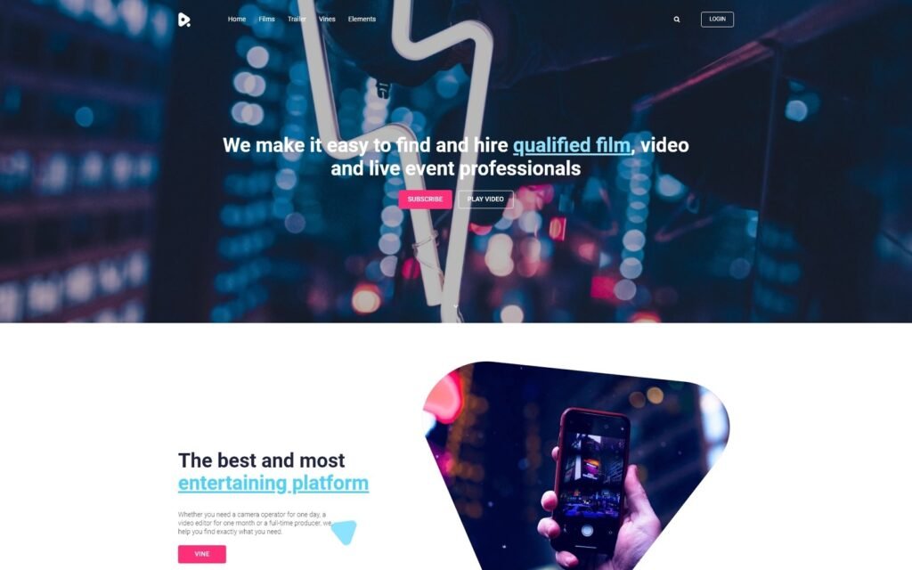 YouMovie – 影视制作 WordPress Elementor 主题