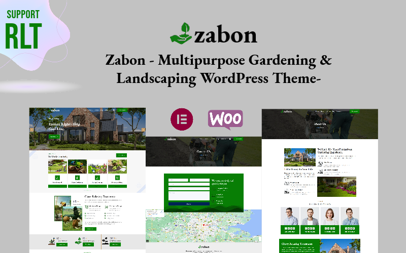 Zabon – 多用途园艺和景观设计的WordPress主题-