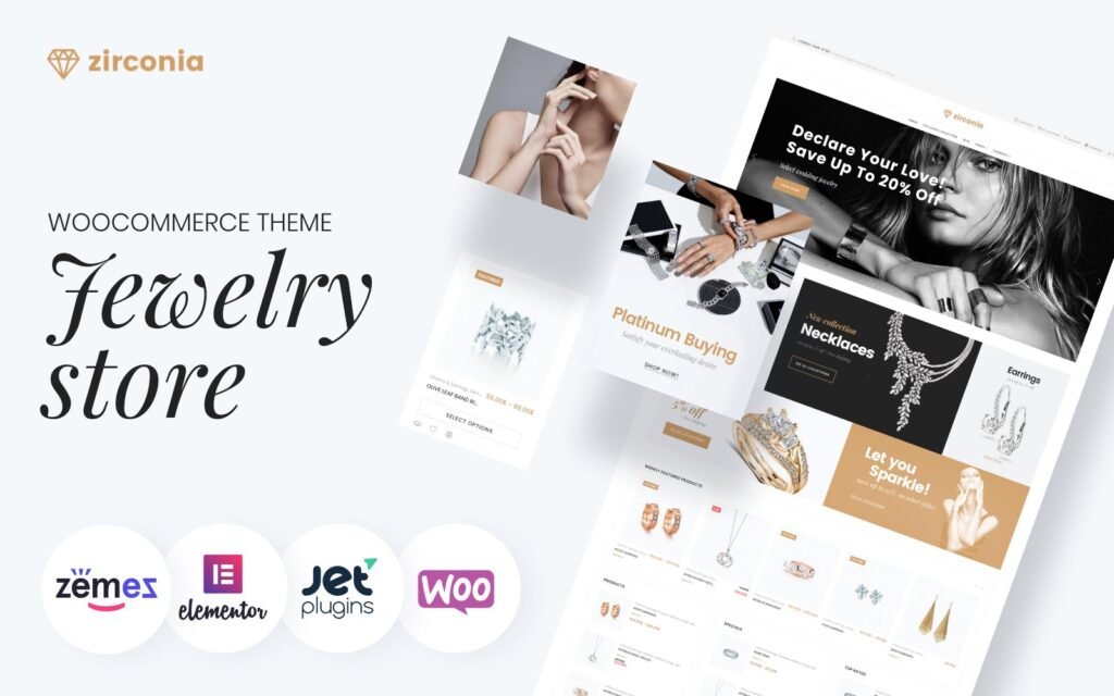 Zirconia – 时尚珠宝 WooCommerce 主题