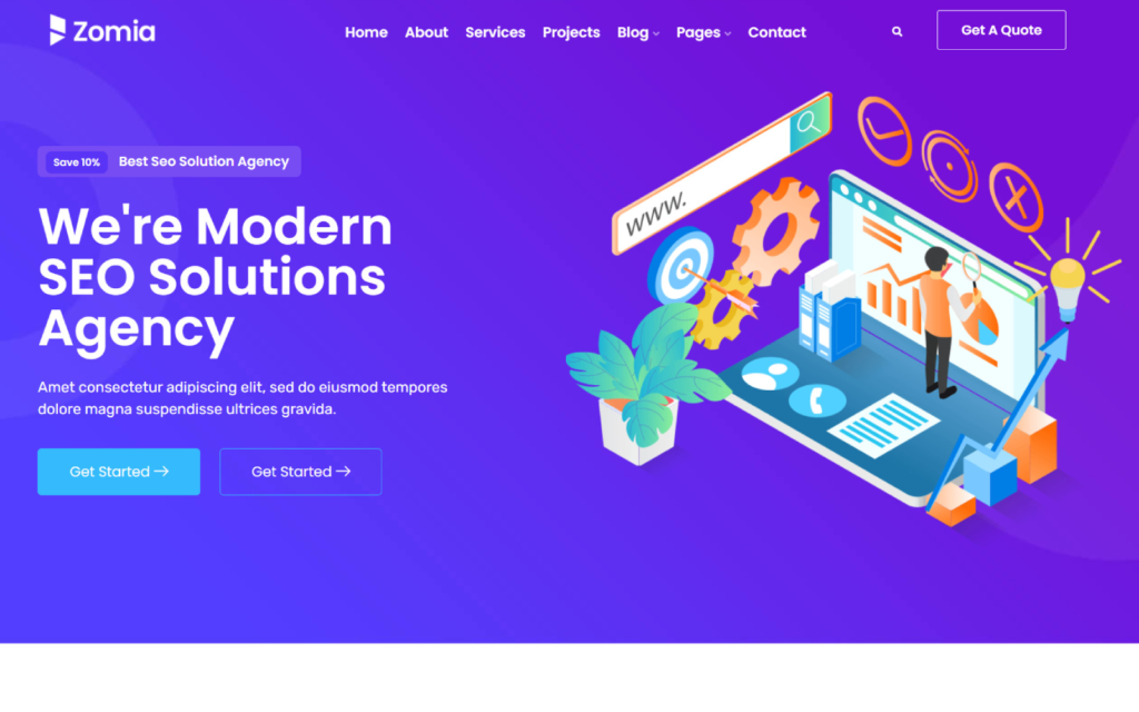 Zomia – 技术与代理 WordPress 主题