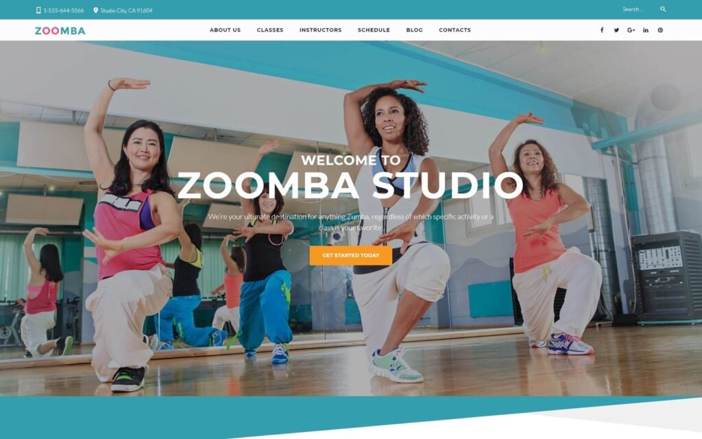 Zoomba – Zoomba舞蹈工作室WordPress主题