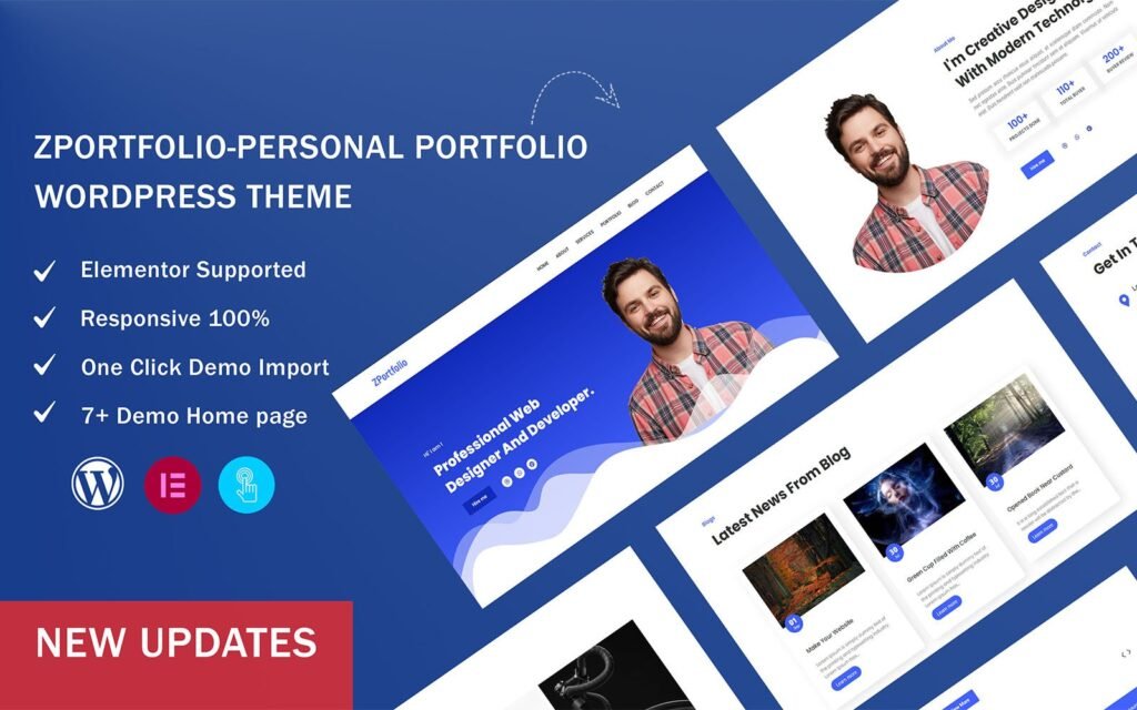 ZPortfolio – 个人作品集一页WordPress主题